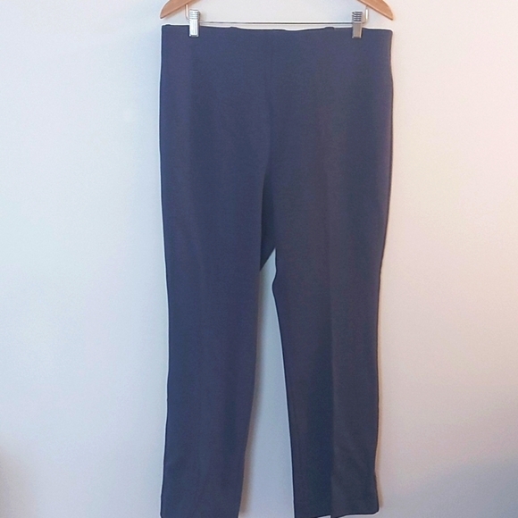 NWT Talbots Montauk Pants, High Waist, Flare Ankle Length Blue Size 14 - Picture 5 of 9